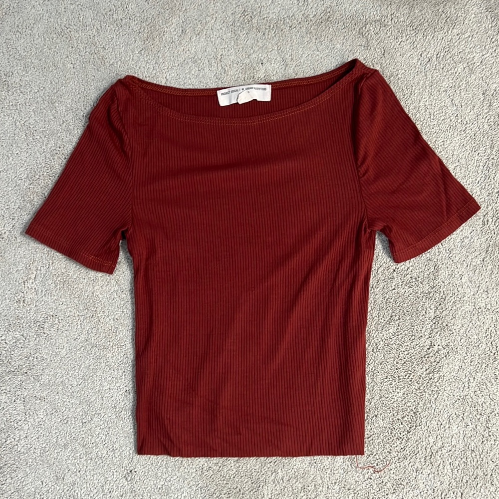 Burnt orange fitted top